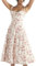 Odizli Robe longue d'été sexy, sans manches, pour femme, avec bretelles spaghetti, style bohème, motif floral, avec fente, Rose, XL
