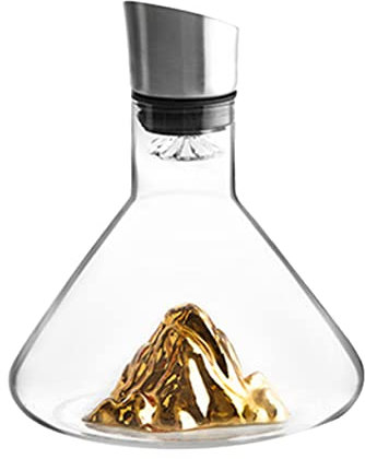 SHOWERORO Carafe à Vin Carafe à Bec Incliné Récipient à Vin Simple Et Pratique Pour Décanter