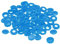 sourcing map 200 Stück 5 mm Scharnierschrauben Abdeckkappen Kunststoff Faltschraube Snap Abdeckungen Unterlegscheibe Flip Schraube Schutz Abdeckung für M3 M4 M5 Schrauben, Blau