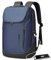 BANGE Business Smart Backpack Waterproof fit 15.6 Inch Laptop Backpack with USB Charging Port,Travel Durable Backpack (Blue(two Pocket)