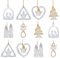 Syhood 12 Stück Weihnachtskrippe Glas Weihnachten Ornament Klar Jesus Familie Ornament Set Weihnachtsbaum Hängende Anhänger Ornament Vintage Xmas Decor für Weihnachten Urlaub Party Dekoration