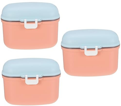 Toyvian 3 Stk Milchpulver-verpackungsbox Aufbewahrung Von Formelmilchpulver Stapelbarer Milchpulver-organizer Milchpulverspender Lagerung Von Süßigkeiten Snack-becher Tragbar Abs Baby