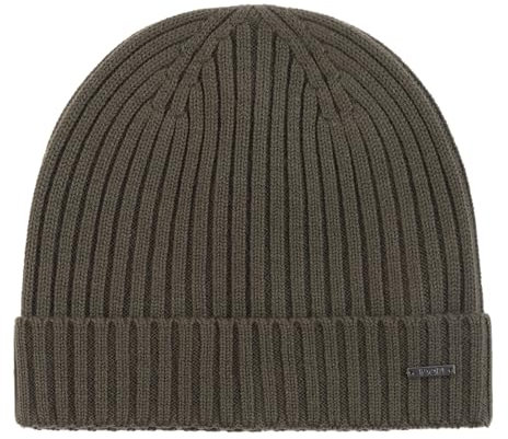 Joop! Herren warme Strickmütze aus 100% Wolle, Dark Green