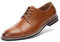 Cusolemore Männer Business Halbschuhe Anzugschuhe Herren Oxford, Wingtip Prinz Herren Schnürschuhe, TPR-Sohle Brown 47
