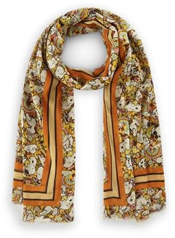 CODELLO Damen Peanuts™ Schal aus Organic Cotton im floralen Design