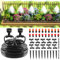 MIXC Tropfbewässerungssystem-Set, Schnellverbinder, Gartenbewässerungssystem, automatische Sprinkler-Ausrüstung für Rasen, Hochbeet, Outdoor-Pflanzen, Gewächshaus mit 1/4-Zoll-Rohr, Tropfstrahler,