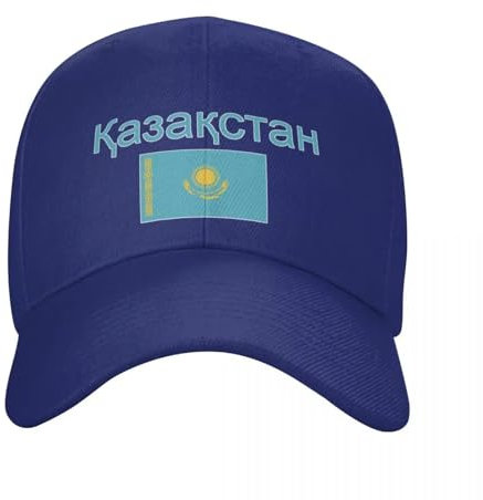 MIATCENRT Baseballkappe Mit Nationalflagge Von Kasachstan – Unisex-Mütze Für Erwachsene Mit Stolzem Patriotischem Motiv „Kasachstan“, Verstellbare Papa-Mütze Für Männer Und Frauen, Uv-Schutz, Sonnenh