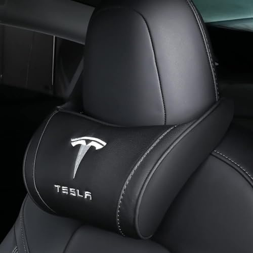 Auto Kopfstütze Nackenkissen für Tesla Model 3 Model Y Model S Model X,Bequemes Nackenstütze Autositz Kopfstützen Zubehör Schutz Halswirbelsäule Weichem Gedächtnisschaum,F