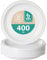 400 platos llanos, pack 400 platos reutilizables de Ø 25 cm, platos testados uso alimenticio, aptos alimentos fríos y calientes, platos plástico blanco para fiestas y eventos.