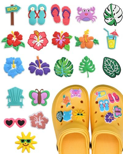 AORHOFJ 20PCS Schuh Charms, Crocs Anstecker für Kinder, PVC Shoe Charms Stecker Sticker, Charm für Clogs, Armband Kleinkinder Mädchen und Jungen, Schuhanstecker