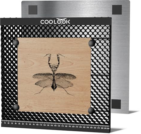 Twotrees Upgraded Honeycomb Laser Bed, spleißbarer Lasergravur Arbeitstisch, Laser Cutter Bett für die meisten Laser Cutter Graveure, schnelle Wärmeableitung und Desktop-Schutz 300x300x22mm