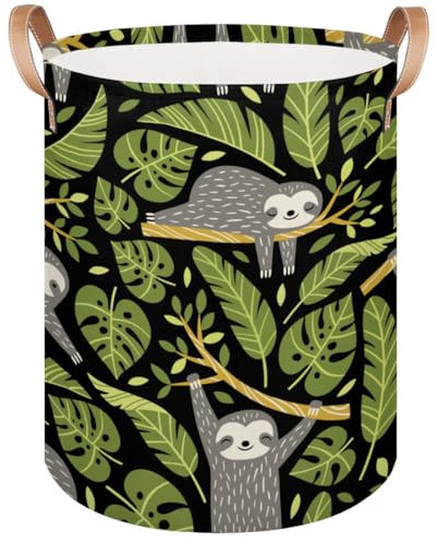 Grand panier à linge pliable en forme de feuilles de palmier - 21,8 l