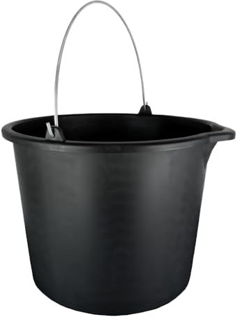 Baueimer 16L Skala Wassereimer mit Ausguss Mörteleimer Putzeimer Garteneimer PVC 12/16 / 20L (16 Liter (1 Stück))