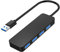 Balabaxer 4-Port USB 3.0 Hub Splitter, suitable for laptops (Windows/Linux), PCs, Xbox, flash drives, hard drives, consoles and printers.