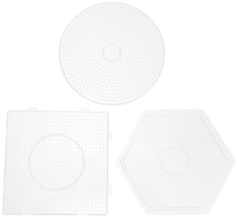 Operitacx 3 Stück 5 Mm Steckperlenbretter Aus Durchsichtigem Kunststoff Für Bastelperlen Für Kinder