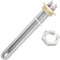 LVSELINGI 48V 1500W DC Water Heater DN32 Copper Flange Immersion Heater 1 1/4 BSP Stainless Steel Heating Resistance With Probe Tube Cheerfully(Heater Nut)