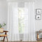 MIULEE Gardinen Vorhänge mit Kräuselband Vorhang Transparente Gardine aus Einfarbig Transparent Sheer Voile Wohnzimmer Luftig Dekoschal für Schlafzimmer 2er Set 300 x 140cm (H x B) Weiß