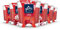 Glade Duft-Kerze im Glas, 6er Pack, Floral Cherries, bis zu 27 Stunden Brenndauer (6 x 112g)