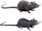 BORFUE 2pcs Realistic Plastic Mouse Fake Rat Lifelike Mouse Model Toys Funny Prank Stuff Mouse Toy Halloween Decorations