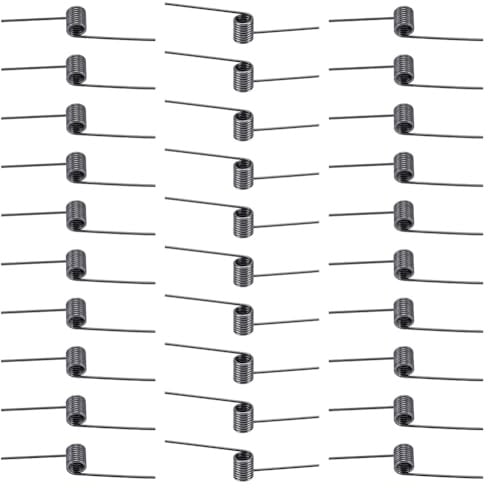 BENECREAT 30 Stück 304 Edelstahlfedern 70x9mm 6 Runden 180 Grad Torsionsfeder Kleines Torsionsfeder Set Für Die Holzbearbeitung DIY Projekte 1.2mm Draht Metallgrau