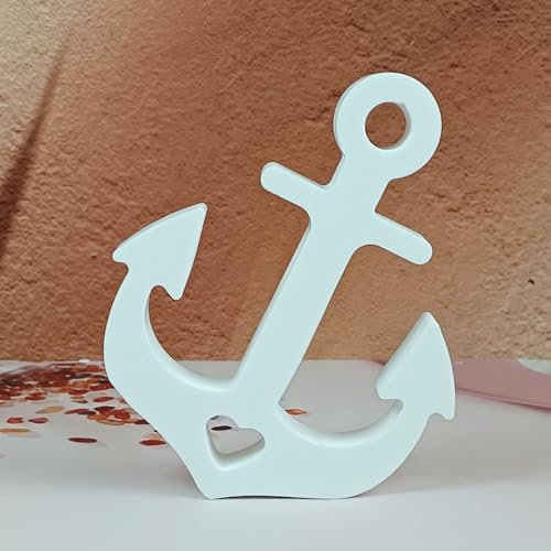 Silikonformen Gießformen Anker, 3D Silikonform Anker Gießformen Silikon Anker Gipsform zum Gießen Gießform Anker Giessform Silikon Gießform Frühling Weihnachten für Gips Kerzen (E)