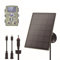Volakebeing Panneau solaire 12 V/1 A 6 V/2 A avec batterie au lithium rechargeable intégrée de 6000 mAh IP66, accessoire de chasse compatible avec les caméras de jeu de chasse ou mangeoire à cerf