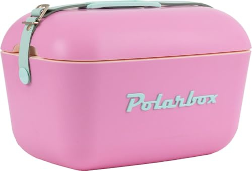 Polarbox 12L Kühlbox Eisbox Groß Kühlbox für Picknick Strand Camping Garten Kühl Aufbewahrungsbox - Bubblegum Pink Cyan Pop