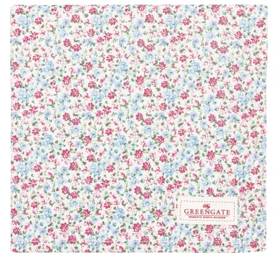 GreenGate Louisa Tischdecke White 100x100cm