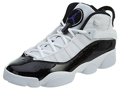 Jordan Jungen Nike 6 Ringe BG Basketballschuh 6 US 6 M US Big Kid Weiß/Schwarz Dunkel Concord Klar