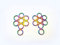PS Pferdeartikel Regenbogenfarben - Gebissloser Zaum Hackamore Flower - Multicolour Rainbow