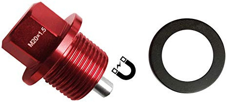 SIMONI RACING Tappo Olio Magnetico in ergal, Rosso