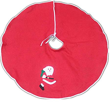 Molinter Christbaumständer Weihnachtsbaum Decke Weihnachtsmann Weihnachts Plüsch Dekorationen Weihnachtsbaum Abdeckung Runde Christbaumdecke