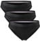 DANISH ENDURANCE Damen Slip aus Bio-Baumwolle, 3 Pack, Schwarz, Unterhose Bikini-Schnitt (Schwarz, X-Large)