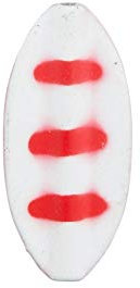 Balzer Pro Staff Series Spoon Inliner 1,9g - Inline Forellenblinker, Farbe:Weiß-Rot/Rotbraun