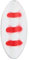 Balzer Pro Staff Series Spoon Inliner 1,9g - Inline Forellenblinker, Farbe:Weiß-Rot/Rotbraun
