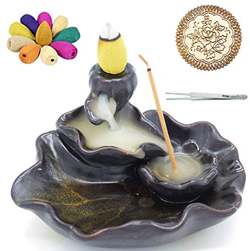 Incense Burner, Ceramic Backflow Incense Holder, Home Decor Aromatherapy Ornament