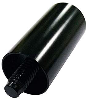 Billard Pool Cue Erweiterung Extended Stick Snooker Extender Shaft Professional -Schwarz -5,2 x 2,2 cm