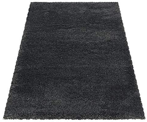 Ayyildiz Wunderschöne Hochflor Teppich: Weich, Flauschig & Leicht zu Pflegen - Idealer Komfort für Wohnzimmer oder Schlafzimmer, Größe:60 x 110 cm, Farbe:Grau