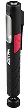 HAJ LIGHT Wiederaufladbare Pen Light mit Kugelgelenkmagnet 220 + 80 Lumen