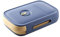 QeeHeng Caja de Almacenamiento de Huevos para Refrigerador, Cajón de Desplazamiento Automático Con Marca de Conservación de Frescura (Azul)