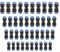 40 Stück Pneumatische Fittings, Pneumatische Steckverbinde Fittings, Gerader Pneumatik Anschluss, Für Schlauchanschluss 4/6/8/10 mm, Direktsteck-Schnellkupplung pneumatische Fittings