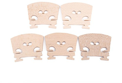 5 Pezzi Violino Ponte 4/4 Dimensioni Violino Ponti Parti in Legno di Acero Violino Ponte Parti di Violino