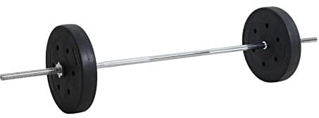 ESTEXO Hantelstange mit Gewichten 20 kg Set Langhantelstange 150 cm Hantelset Hantelscheiben 2X 10 kg Gewichte Langhanteln Hanteln
