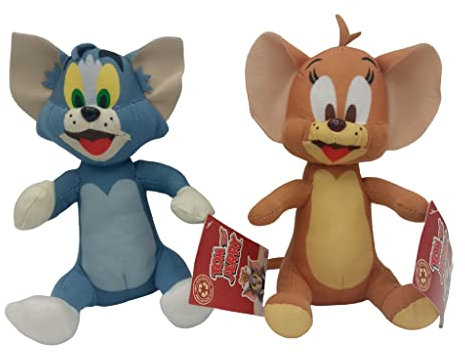Play by Play Tom und Jerry Plüschtier, Katze, Tom und Maus, 20 cm, 2 Stück