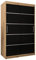 MEBLE KRYSPOL Schwebetürenschrank Verona 1 120 cm Kleiderschrank mit Kleiderstange und Einlegeboden Schlafzimmer- Wohnzimmerschrank Schiebetüren Modern Design (Schubladen: 0, Artisan Eiche + Schwarz)