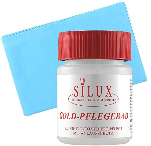 Goldbad mit Poliertuch für Goldschmuck 200 ml Made in Germany Goldreiniger für Schmuck Schmuckreiniger Profi Gold Reiniger Goldputzmittel