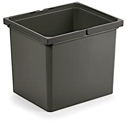 Naber Mülleimer | Modell 8012342 | Volumen 29L | 315 x 382 x 326 mm | Kunststoff Anthrazit