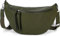 styleBREAKER Women's Half Moon Crossbody Shoulder Bag, detachable adjustable shoulder strap, solid color handbag 02012386, Colour:Olive