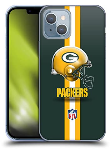 Head Case Designs Offizielle NFL Helm Green Bay Packers Logo Soft Gel Handyhülle Hülle kompatibel mit Apple iPhone 14