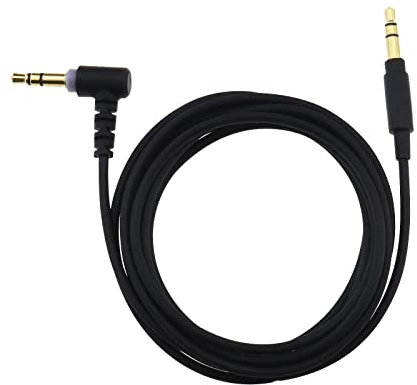 EMSea Cable de Audio para Auriculares, Conector Recto de 3,5 mm a Conector L de 3,5 mm, Compatible con Sony MDR -10R MDR-XB950B1 MDR-XB950bt MDR-100ABN MDR-1A MDR-1000X 1,5 Metros